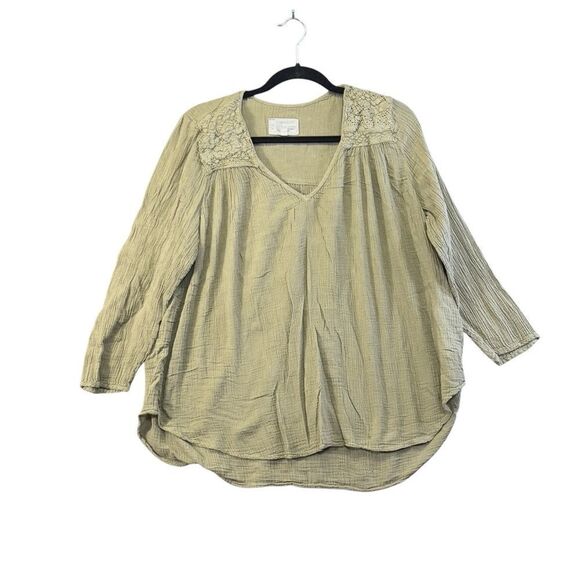 $188 Current/Elliott The Picnic shirt in green - Picture 2 of 14
